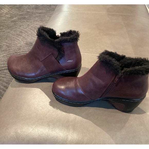 JBU BY Jambu “Mesa” Faux Fur Lined Bootie Burgundy - Picture 4 of 6